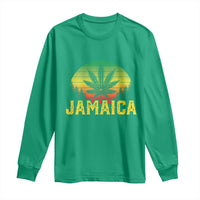 Jamaica Stoner Long Sleeve Shirt Rasta Sunset Cannabis Marijuana Weed Lovers 420 - Wonder Print Shop