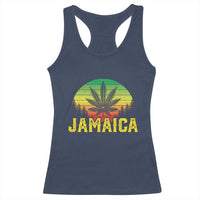 Jamaica Stoner Racerback Tank Top Rasta Sunset Cannabis Marijuana Weed Lovers 420 - Wonder Print Shop