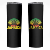 Jamaica Stoner Skinny Tumbler Rasta Sunset Cannabis Marijuana Weed Lovers 420 - Wonder Print Shop