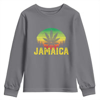 Jamaica Stoner Youth Sweatshirt Rasta Sunset Cannabis Marijuana Weed Lovers 420 - Wonder Print Shop