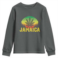 Jamaica Stoner Youth Sweatshirt Rasta Sunset Cannabis Marijuana Weed Lovers 420 - Wonder Print Shop