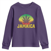 Jamaica Stoner Youth Sweatshirt Rasta Sunset Cannabis Marijuana Weed Lovers 420 - Wonder Print Shop