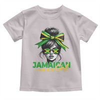 Proud Jamaican Girl Toddler T Shirt Jamaica Messy Bun Retro Vintage Jamaican Flag - Wonder Print Shop