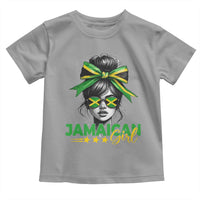 Proud Jamaican Girl Toddler T Shirt Jamaica Messy Bun Retro Vintage Jamaican Flag - Wonder Print Shop