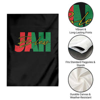 Rastafarian Jah Bless Garden Flag Retro Reggae Rastafari Jamaica Rasta - Wonder Print Shop