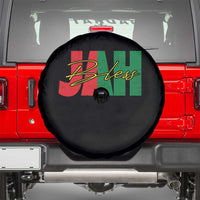 Rastafarian Jah Bless Spare Tire Cover Retro Reggae Rastafari Jamaica Rasta - Wonder Print Shop