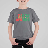 Rastafarian Jah Bless T Shirt For Kid Retro Reggae Rastafari Jamaica Rasta - Wonder Print Shop