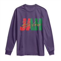 Rastafarian Jah Bless Long Sleeve Shirt Retro Reggae Rastafari Jamaica Rasta - Wonder Print Shop