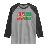 Rastafarian Jah Bless Raglan Shirt Retro Reggae Rastafari Jamaica Rasta - Wonder Print Shop