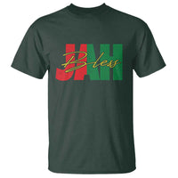 Rastafarian Jah Bless T Shirt Retro Reggae Rastafari Jamaica Rasta - Wonder Print Shop