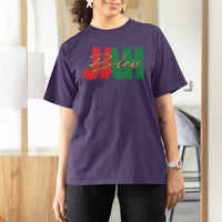 Rastafarian Jah Bless T Shirt For Women Retro Reggae Rastafari Jamaica Rasta - Wonder Print Shop