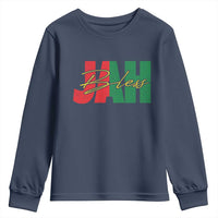 Rastafarian Jah Bless Youth Sweatshirt Retro Reggae Rastafari Jamaica Rasta - Wonder Print Shop