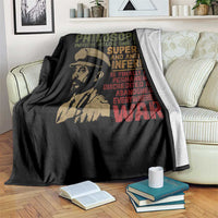 Haile Selassie Throw Blanket War Speech Lion of Judah Rasta Jah Bless - Wonder Print Shop