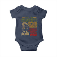 Haile Selassie Baby Onesie War Speech Lion of Judah Rasta Jah Bless - Wonder Print Shop