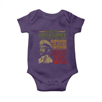 Haile Selassie Baby Onesie War Speech Lion of Judah Rasta Jah Bless - Wonder Print Shop