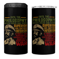 Haile Selassie 4 in 1 Can Cooler Tumbler War Speech Lion of Judah Rasta Jah Bless - Wonder Print Shop