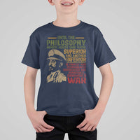 Haile Selassie T Shirt For Kid War Speech Lion of Judah Rasta Jah Bless - Wonder Print Shop