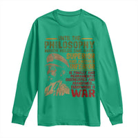 Haile Selassie Long Sleeve Shirt War Speech Lion of Judah Rasta Jah Bless - Wonder Print Shop