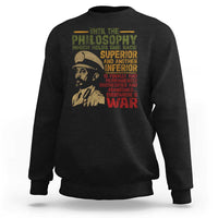 Haile Selassie Sweatshirt War Speech Lion of Judah Rasta Jah Bless - Wonder Print Shop