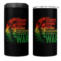Lion of Judah 4 in 1 Can Cooler Tumbler Rasta Haile Selassie War Speech Jah Bless - Wonder Print Shop