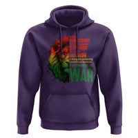 Lion of Judah Hoodie Rasta Haile Selassie War Speech Jah Bless - Wonder Print Shop