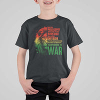 Lion of Judah T Shirt For Kid Rasta Haile Selassie War Speech Jah Bless - Wonder Print Shop