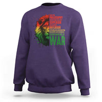 Lion of Judah Sweatshirt Rasta Haile Selassie War Speech Jah Bless - Wonder Print Shop