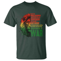 Lion of Judah T Shirt Rasta Haile Selassie War Speech Jah Bless - Wonder Print Shop