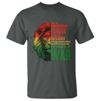 Lion of Judah T Shirt Rasta Haile Selassie War Speech Jah Bless - Wonder Print Shop