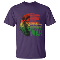 Lion of Judah T Shirt Rasta Haile Selassie War Speech Jah Bless - Wonder Print Shop