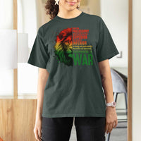 Lion of Judah T Shirt For Women Rasta Haile Selassie War Speech Jah Bless - Wonder Print Shop