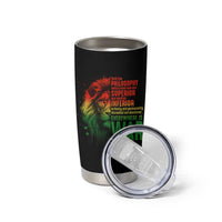 Lion of Judah Tumbler Cup Rasta Haile Selassie War Speech Jah Bless - Wonder Print Shop