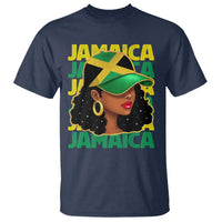 Proud Jamaican Afro Black Woman Jamaica Flag Pride T Shirt - Wonder Print Shop
