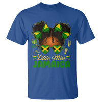 Little Miss Jamaica T Shirt Proud Jamaican Afro Black Girls Jamaica Flag Pride - Wonder Print Shop