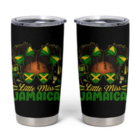 Little Miss Jamaica Tumbler Cup Proud Jamaican Afro Black Girls Jamaica Flag Pride - Wonder Print Shop