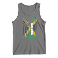 Jamaican American Flag Tank Top Distressed Jamaica America Usa Flag - Wonder Print Shop
