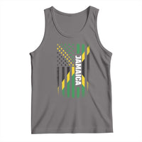 Jamaican American Flag Tank Top Distressed Jamaica America Usa Flag - Wonder Print Shop