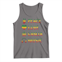 Rasta Weed Tank Top Peace Love Ganja Marijuana Cannabis Reggae Music - Wonder Print Shop