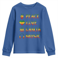 Rasta Weed Youth Sweatshirt Peace Love Ganja Marijuana Cannabis Reggae Music - Wonder Print Shop