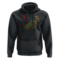Reggae Guitar Hoodie Rasta Music Gift for Guitar Lovers - Wonder Print Shop
