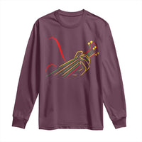 Reggae Guitar Long Sleeve Shirt Rasta Music Gift for Guitar Lovers - Wonder Print Shop