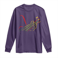 Reggae Guitar Long Sleeve Shirt Rasta Music Gift for Guitar Lovers - Wonder Print Shop