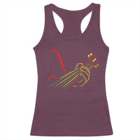 Reggae Guitar Racerback Tank Top Rasta Music Gift for Guitar Lovers - Wonder Print Shop