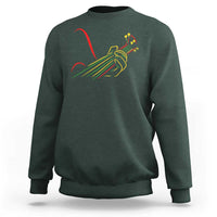 Reggae Guitar Sweatshirt Rasta Music Gift for Guitar Lovers - Wonder Print Shop