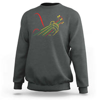 Reggae Guitar Sweatshirt Rasta Music Gift for Guitar Lovers - Wonder Print Shop