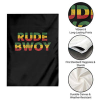 Rude Boy Garden Flag Jamaican Rasta Reggae Roots Gifts Jamaica - Wonder Print Shop