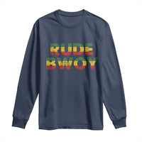 Rude Boy Long Sleeve Shirt Jamaican Rasta Reggae Roots Gifts Jamaica - Wonder Print Shop