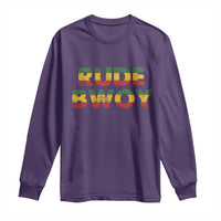 Rude Boy Long Sleeve Shirt Jamaican Rasta Reggae Roots Gifts Jamaica - Wonder Print Shop