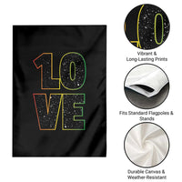 One Love Jamaican Rasta Reggage Music Garden Flag - Wonder Print Shop