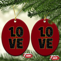 One Love Jamaican Rasta Reggage Music Ceramic Ornament - Wonder Print Shop